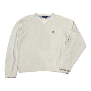 Tommy Hilfiger Sweater Mens XL Crewneck Crest Embroidered Pullover